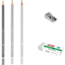 Bigpoint Dereceli Kalem Grafiti Öğrenci Eskiz Seti No: 4b-4h-Hb + Kalemtraş + Silgi