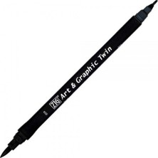 Zig Art & Graphic Twin Tut-80 Fırça Uçlu Marker Peacock Blue 059