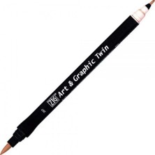 Zig Art & Graphic Twin Tut-80 Fırça Uçlu Marker Pale Pink 207
