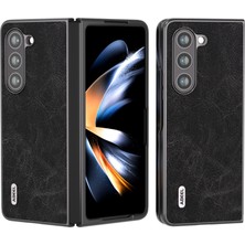 Cool-M Samsung Galaxy Z Fold5 5g Telefon Kılıfı Anti-Slip Litchi Doku Pu Deri Kaplamalı Telefon Kapağı (Yurt Dışından)