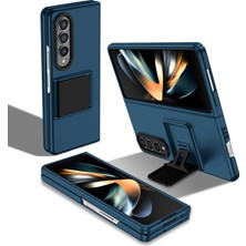 Cool-M Samsung Galaxy Z Fold4 5g Case Anti-Cratch Telefon Kapağı Kickstand ile Sabit Pc Kılıfı (Yurt Dışından)