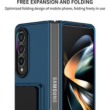 Cool-M Samsung Galaxy Z Fold4 5g Case Anti-Cratch Telefon Kapağı Kickstand ile Sabit Pc Kılıfı (Yurt Dışından)