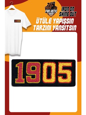 Fantastic 1905 Modeli Ütü Ile Yapışan Dokuma Peluş Arma Takım, Kolej Renkli Tasarım