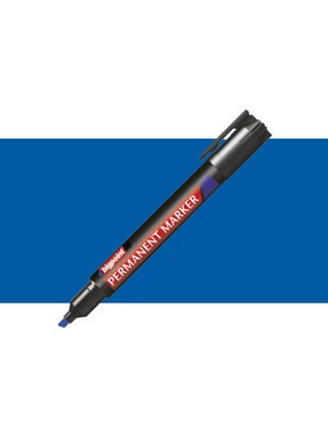 Bigpoint Permanent Marker Kalem Kesik Uç Mavi
