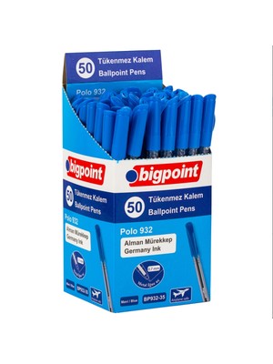 Bigpoint Tükenmez Kalem Polo 0.7mm 50'li Set Mavi