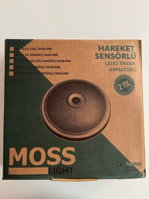 Moss Hareket Sensörlü Ledli Tavan Armatürü