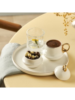 Karaca Riva Tek Kişilik Kahve Fincan Takımı 80 ml