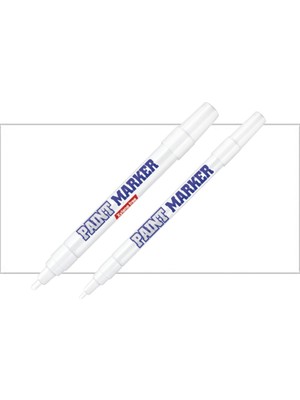 Bigpoint Paint Marker Kalem 2'li Set Beyaz
