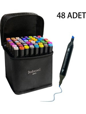 Dodocool 48’li Çift Uçlu Touch Marker Art Tasarım Kalem Seti Ithal Ürün