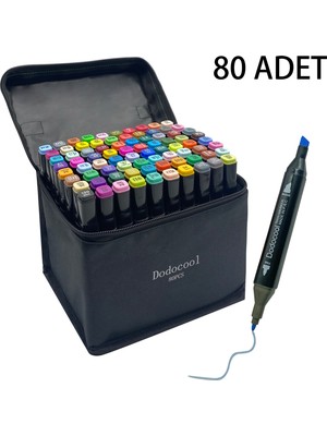Dodocool 80’li Çift Uçlu Touch Marker Art Tasarım Kalem Seti Ithal Ürün