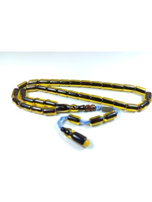 Iskeçe Tesbih Muhammed Dabbas Usta Işi Imzalı (Imzası Gümüştür) Mühürlü Osmanlı Benzetme  2585