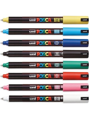 Uni Posca Pc-1mr 0.7mm - 8'li Set