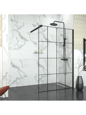 Tekno Duşakabin Black  Tetra 6mm Karolaj Cam Seperatör Duşakabin