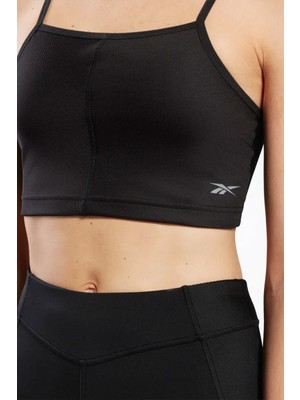 Reebok Yoga Rıb Crop Siyah Kadın Atlet