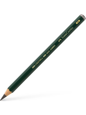 Faber-Castell Yayınları 9000 Yeşil Seri Jumbo Dereceli Eskiz Çizim Kalemi 4b
