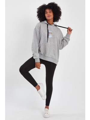 Alexander Gardi Baskılı Kapüşonlu Comfort Fit Sweatshirt (E22-757A-04)