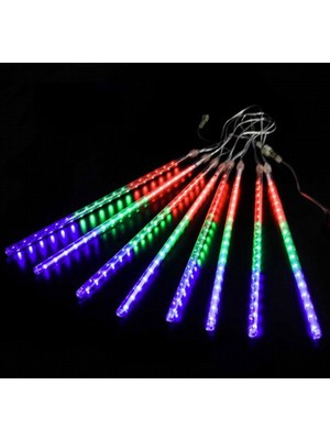 Sunlight Meteor Kayan LED Işık 10'lu Set Tüp 50 cm Rgb Aydınlatma