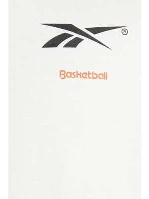 Reebok Bb Basketball Ct Ss Bej Erkek Kısa Kol T-Shirt