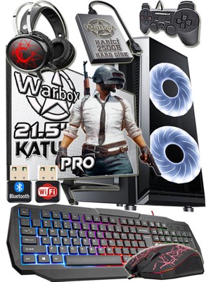 Warbox Katu Pro I5 6500 16GB  512GB SSD 250GB Harici HDD R7 240 4gb 21.5" Fhd Monitör