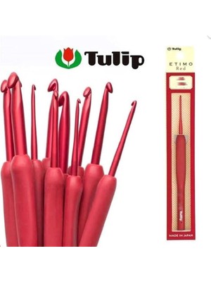 Tulip Etimo Red Tekli Tığ 3.50 mm Kırmızı Renk ile Kolay ve Hızlı Örgüler İçin İdeal