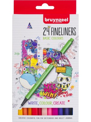 Bruynzeel Finelıner 0,4 mm Set 24 Renk