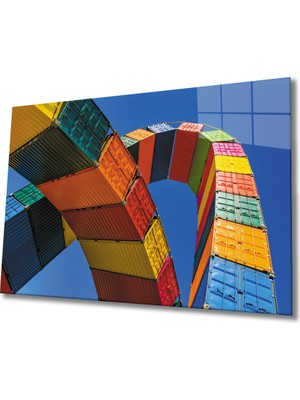 Eliza Home  Konteynır Cam Tablo