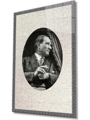 Eliza Home  Çerçeveli Atatürk Cam Tablo