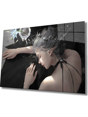 Eliza Home  Kadınlar Peri Kızı Cam Tablo Fairy