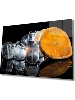 Eliza Home  Portakal Cam Tablo Orange