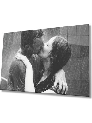 Eliza Home  Romantik  Aşk Sevgililer Cam Tablo