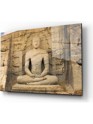 Eliza Home  Buda Heykeli Cam Tablo