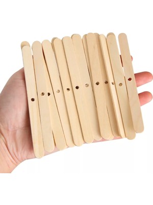 Pera Candle Ahşap Mum Fitili Sabitleyici Dengeleyici ve Tutucu 75 Adet