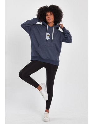 Alexander Gardi Baskılı Kapüşonlu Comfort Fit Sweatshirt (E22-757A-04)