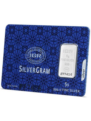 İGR 5 Gram Külçe Gümüş