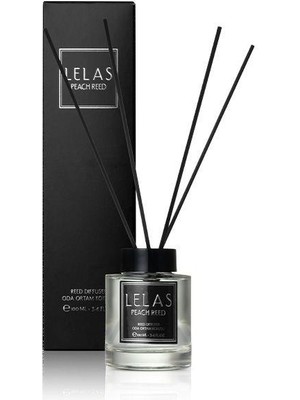 LELAS Difüzör Peach Reed Çubuklu Oda Ortam Kokusu 100 ML – Meyvemsi & Yumuşak Kalıcı Koku – 1823