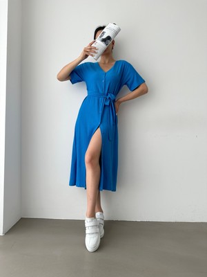 Bejna Kadın Önden Düğmeli Elbise