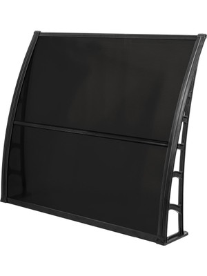 Gardenplast Lupın Kapı Pencere Üstü Pratik Sundurma 105X120 - Siyah