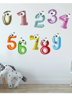 Kt Grup Eğitici Rakamlar Serisi Duvar Sticker Seti
