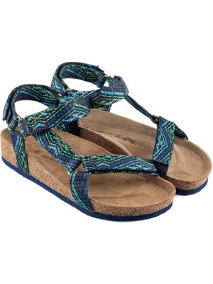 Lemoors Lemoor's MSAN502 Tengri Navy Blue/green Erkek Sandalet