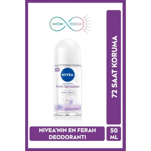 NIVEA Fresh Sensation Kadın Roll on Deodorant 50 ml,72 Saat Anti-perspirant Koruma,Uzun Süren Ferahlık