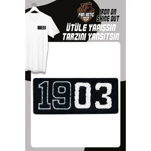 Ütü Ile Yapışan Dokuma Peluş,kolej,punch Arma Takım, 1903 Modeli