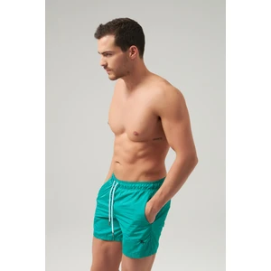 D'S Damat Regular Fit Yeşil Düz Şort Mayo 0HC62AP10100M