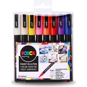 Posca Marker Pc-3m (0.9-1.3mm) 16'lı Set