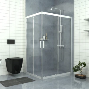 Tekno Duşakabin Silver Rigel 6 mm Şeffaf Cam Dikdörtgen Duşakabin