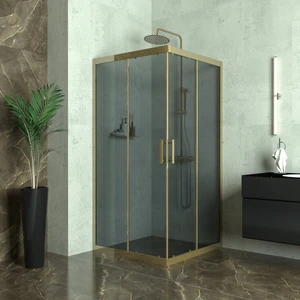 Tekno Duşakabin Bronze Vega 6 mm Füme Cam Kare Duşakabin