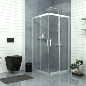 Tekno Duşakabin Silver Vega 6 mm Şeffaf Cam Kare Duşakabin