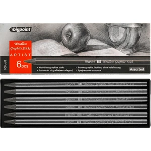 Grafit Kurşun Kalem 6'lı Set (2h, Hb, 2b, 4b, 6b, 8b)