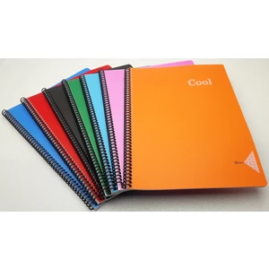 Keskin Color A4 60 Yaprak Kareli Spiralli  Plastik Kapak Cool Defter (4 Lü Paket)