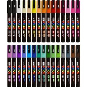 Uni Posca Posca 5m-1,8-2,5mm 2 'li Set ( Blue-Lıght Pınk) ( Bu Sette 2 Adet Posca Bulunmaktadır)