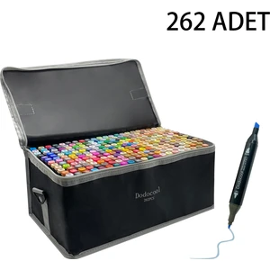 262’LI Çift Uçlu Touch Marker Art Tasarım Kalem Seti Ithal Ürün